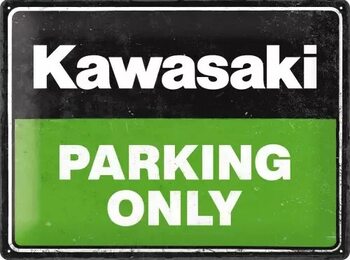 Mетална табела Kawasaki Parking Only