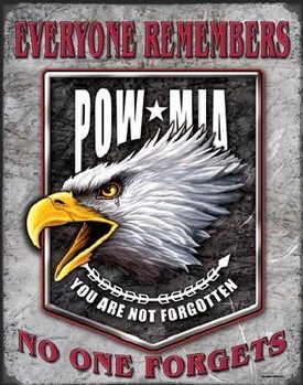 Μεταλλική πινακίδα LEGENDS - pow eagle