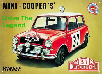 Metal sign MINI COOPER'S'