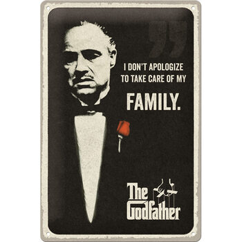 Mетална табела The Godfather - I don't apologize