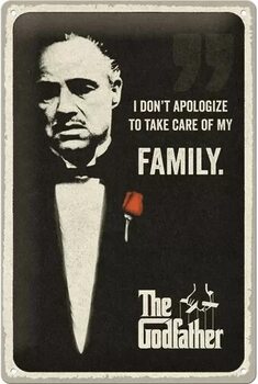 Mетална табела The Godfather - I don't apologize
