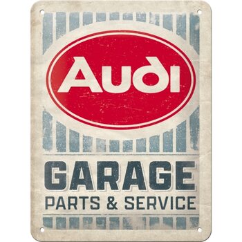 Metallskylt Audi - Garage Parts & Service
