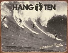 Metallskylt HANG TEN