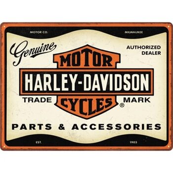 Metallskylt Harley Davidson - parts and accessori