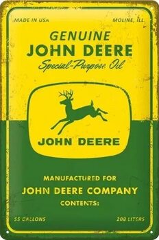 Plåtskylt John Deere Special Purpose Oil