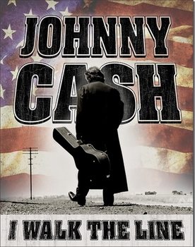 Plåtskylt Johnny Cash - Walk the Line