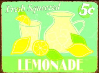 Metallskylt LEMONADE