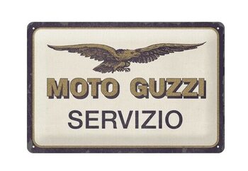 Plåtskylt Moto Guzzi Servizio