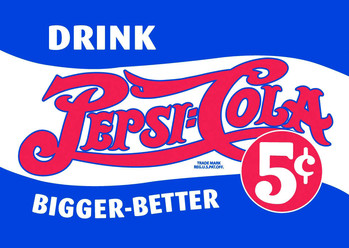 Metallskylt PEPSI 5c