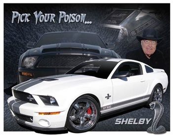 Plåtskylt Shelby Mustang - You Pick