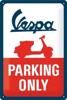 Metallskylt Vespa Parking Only