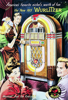 Metallskylt WURLITZER 1015
