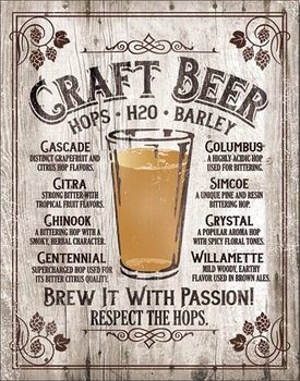Metallskilt Brew It - Passion