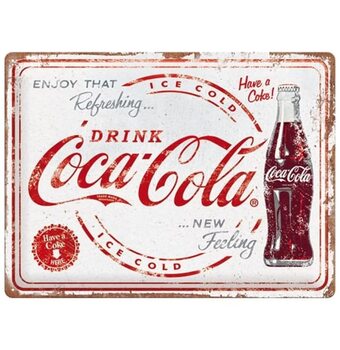 Metallskilt Coca Cola