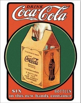 Metallskilt COCA COLA SIX PACK
