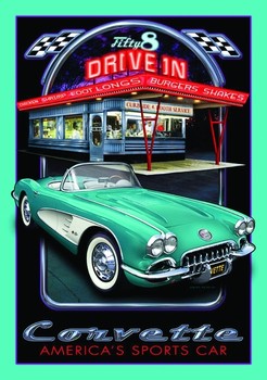 Metallskilt CORVETTE DRIVE