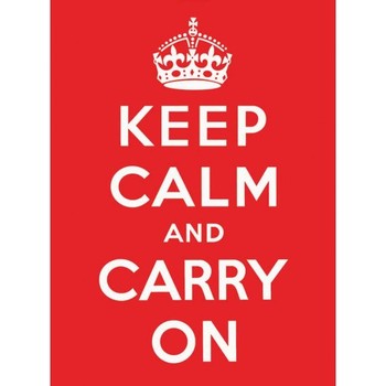 Metallskilt KEEP CALM RED