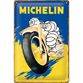 Metallskilt Michelin - Motorcycle Bibendum