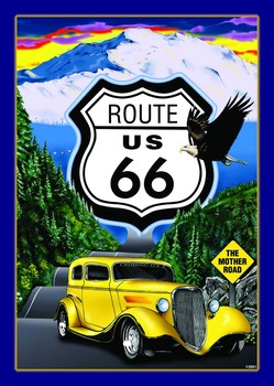 Metallskilt ROUTE 66