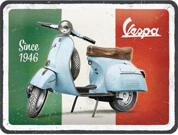 Metallskilt Vespa - 1946