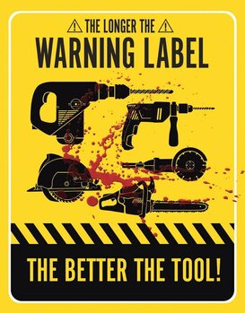 Metallskilt Warning Labels
