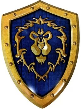 Metallskilt World of Warcraft - Alliance Shield