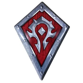 Metallskilt World of Warcraft - Horde Shield