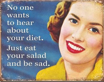 Metallskilt Your Diet