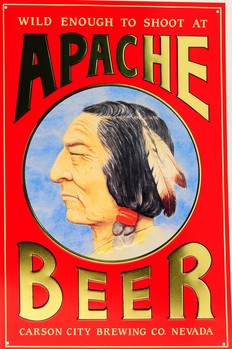 Metalowa tablica APACHE BEER