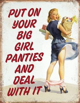 Metalowa tabliczka Big Girl Panties