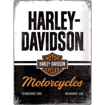 Metalowa tabliczka Harley-Davidson - Motorcycles
