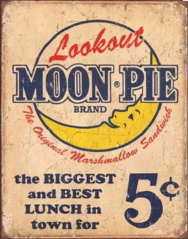 Metalowa tabliczka MOON PIE - Best lunch