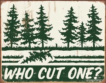Metalowa tabliczka SCHONBERG - Who Cut One?