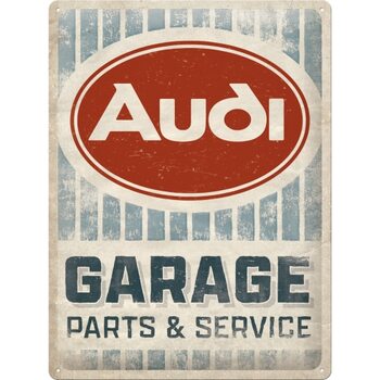 Metalskilt Audi Garage - Parts & Service