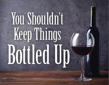 Metalskilt Bottled Up