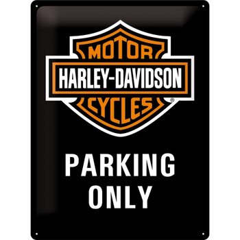 Metalskilt Harley Davidson - Parking Only