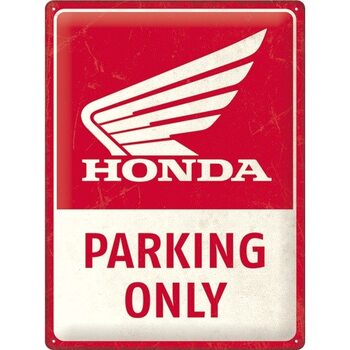 Metalskilt Honda Parking Only