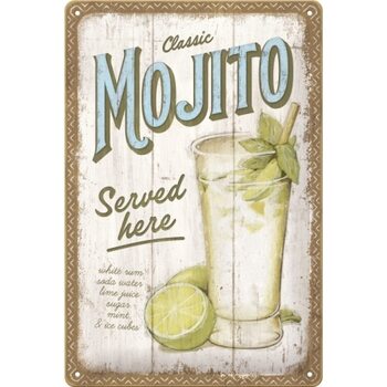 Metalskilt Mojito Served Here