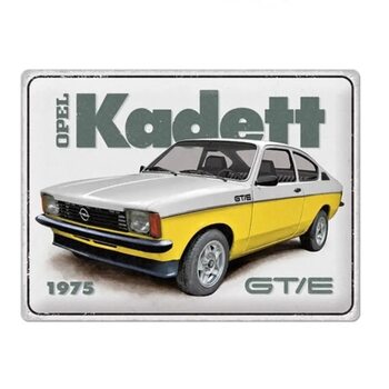 Metalskilt Opel - Kadett GT/E