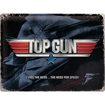 Metalskilt Top Gun - The Need for Speed