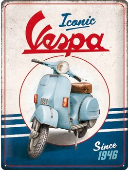 Metalskilt Vespa - 1946 - Iconic