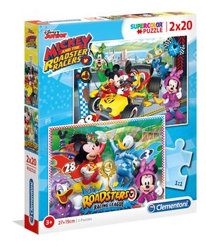 Puslespil Mickey Mouse - The Roadster Racers