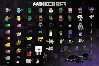 Αφίσα  Minecraft - Pixel Sprites