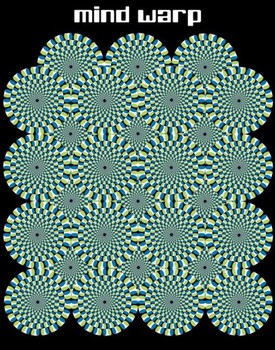 Mind warp – circles Mini plakat
