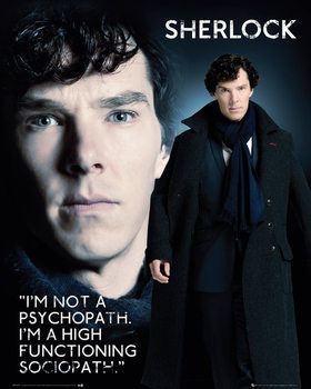 Sherlock - Sociopath Mini plakat