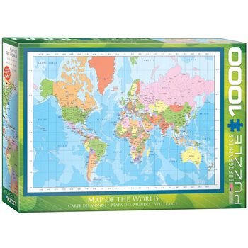 Puzzel Modern Map of the World
