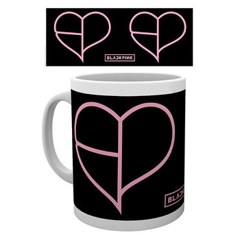 Mok Black Pink - Heart Icon