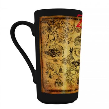 Koffie mok The Legend of Zelda - Black & Gold Map