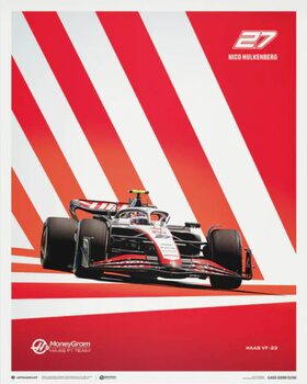 Umělecký tisk MoneyGram Haas F1 Team - Nico Hulkenberg - 2023