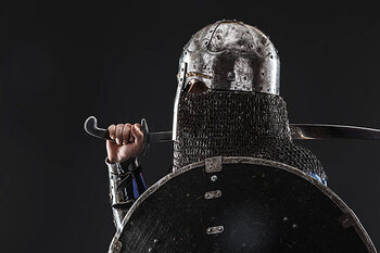 Sticker Mongol warrior in armour
